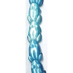 CAT'S EYE FROG 15X20MM AQUAMARINE